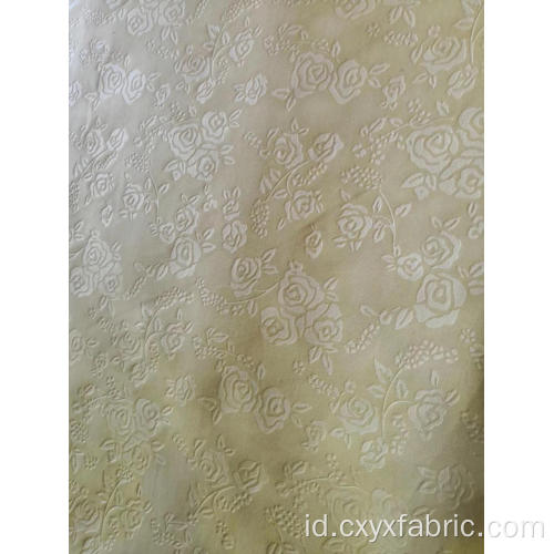 Kain polyester rose emboss